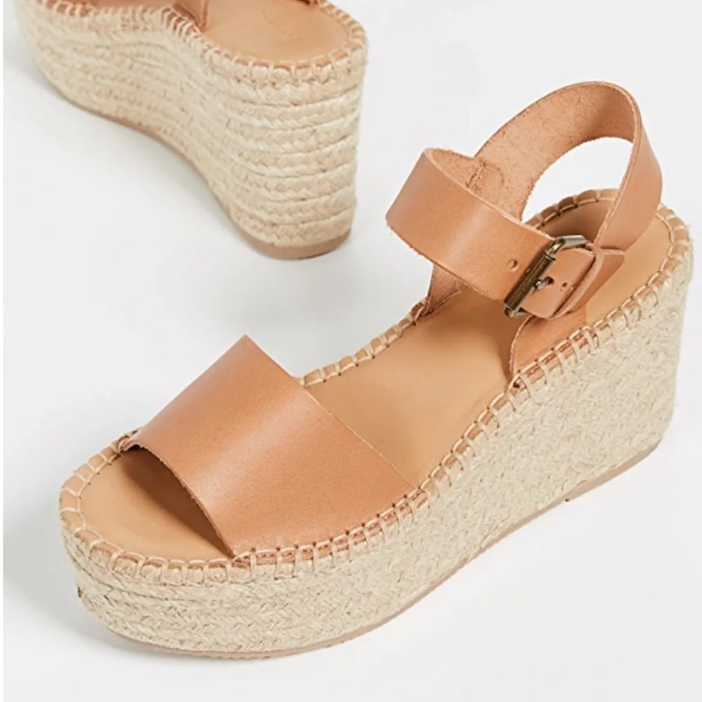 NIB Soludos Minorca High Platform Leather Sandal